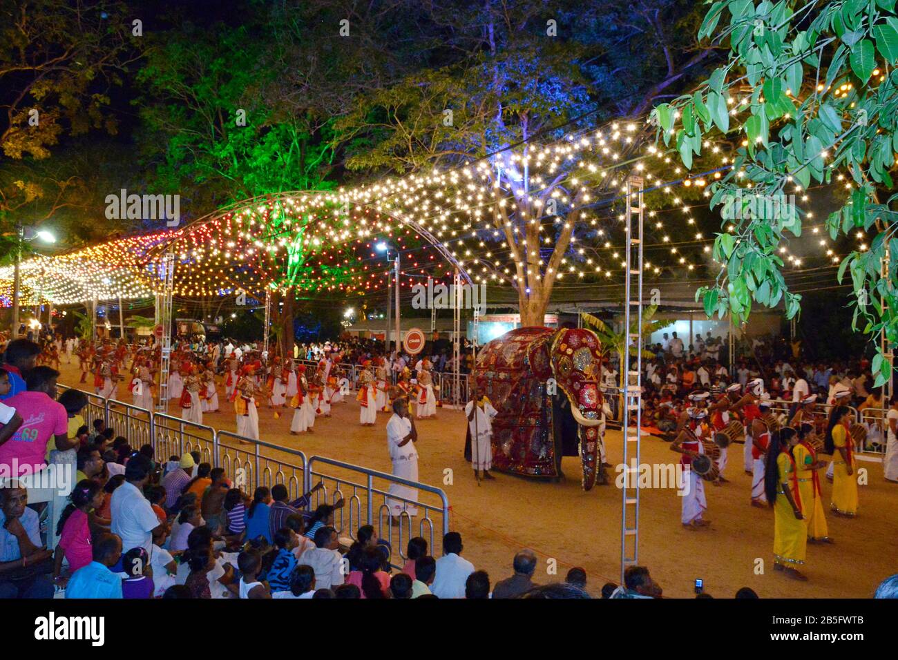 Festival, `Esala Perahera´, Kataragama, Sri Lanka Stock Photo